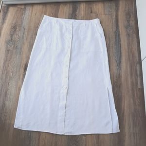 White linen maxi skirt, L.